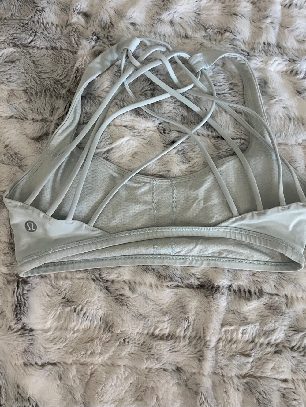Light icy blue Lululemon sports bra! Like new